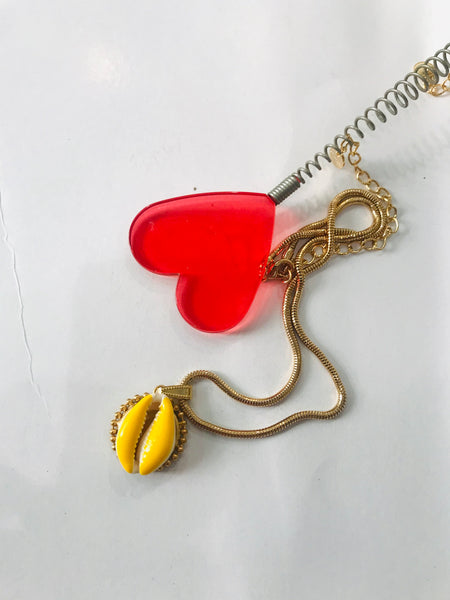 Collana botteguccia catena snake con conchiglia