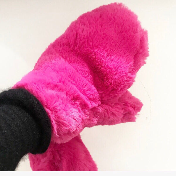 Moffole guanti peluche vari colori