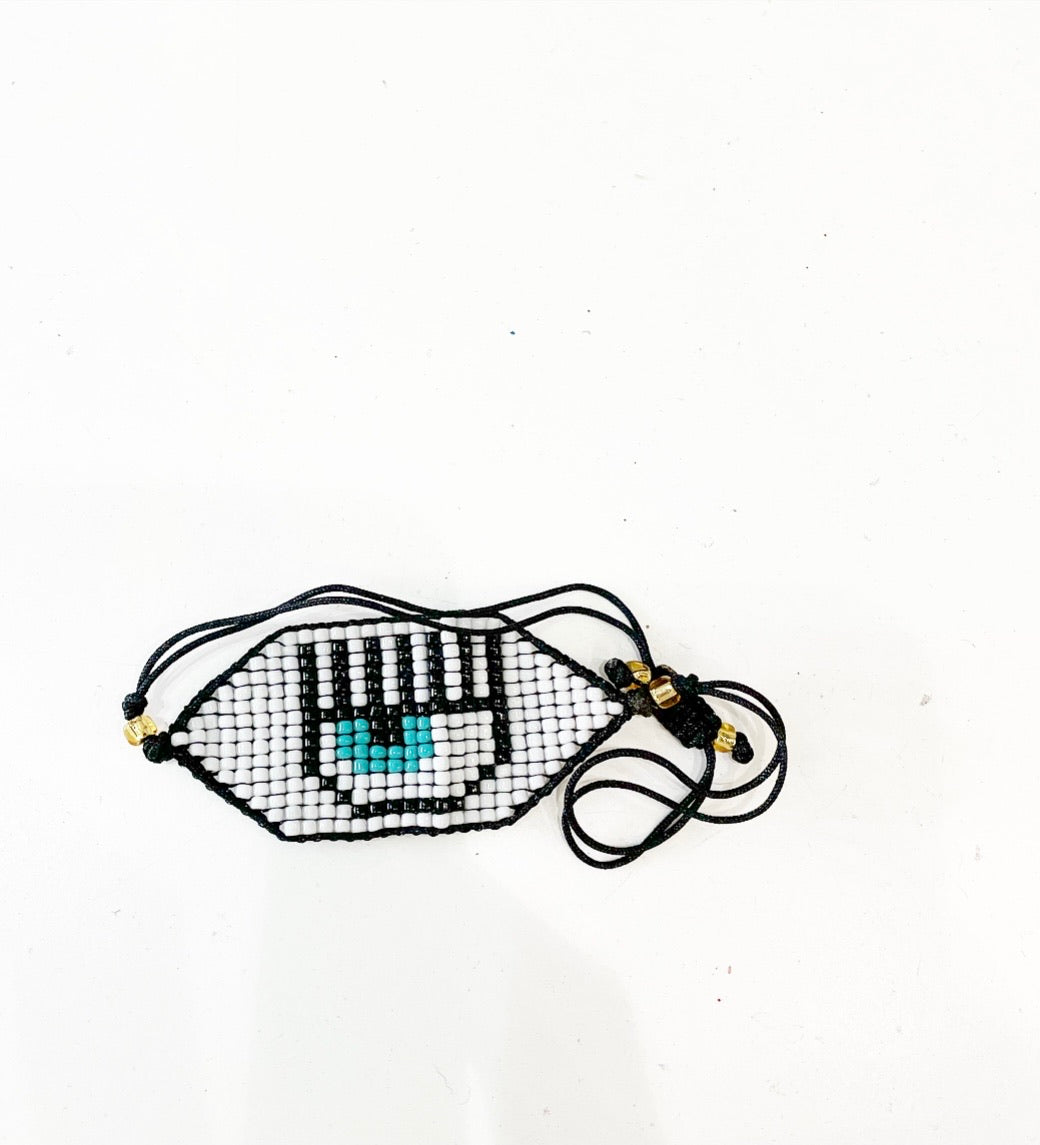 Bracciale cavigliera miuky occhio con ciglia