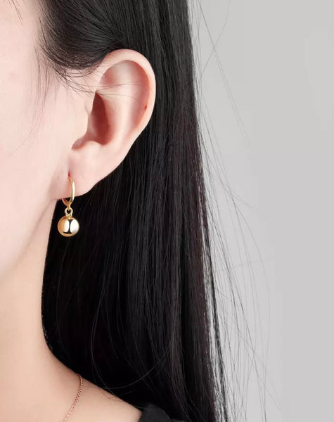 Mono orecchino sfera argento 925