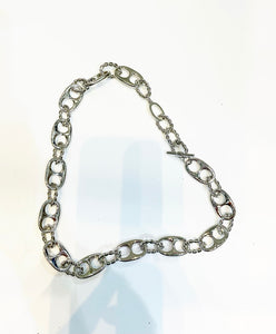 Collana due varianti colore c catena anelli chain e corda