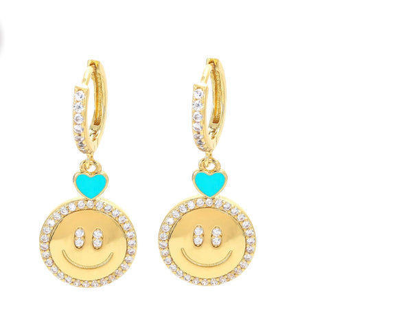 Mono orecchino smile con cuore