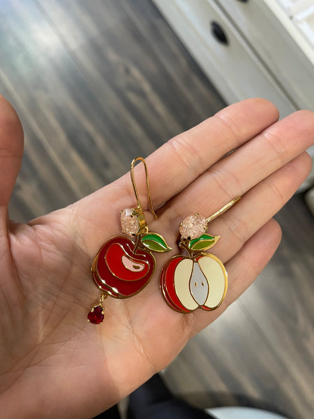 Coppia orecchini frutta principessa glam