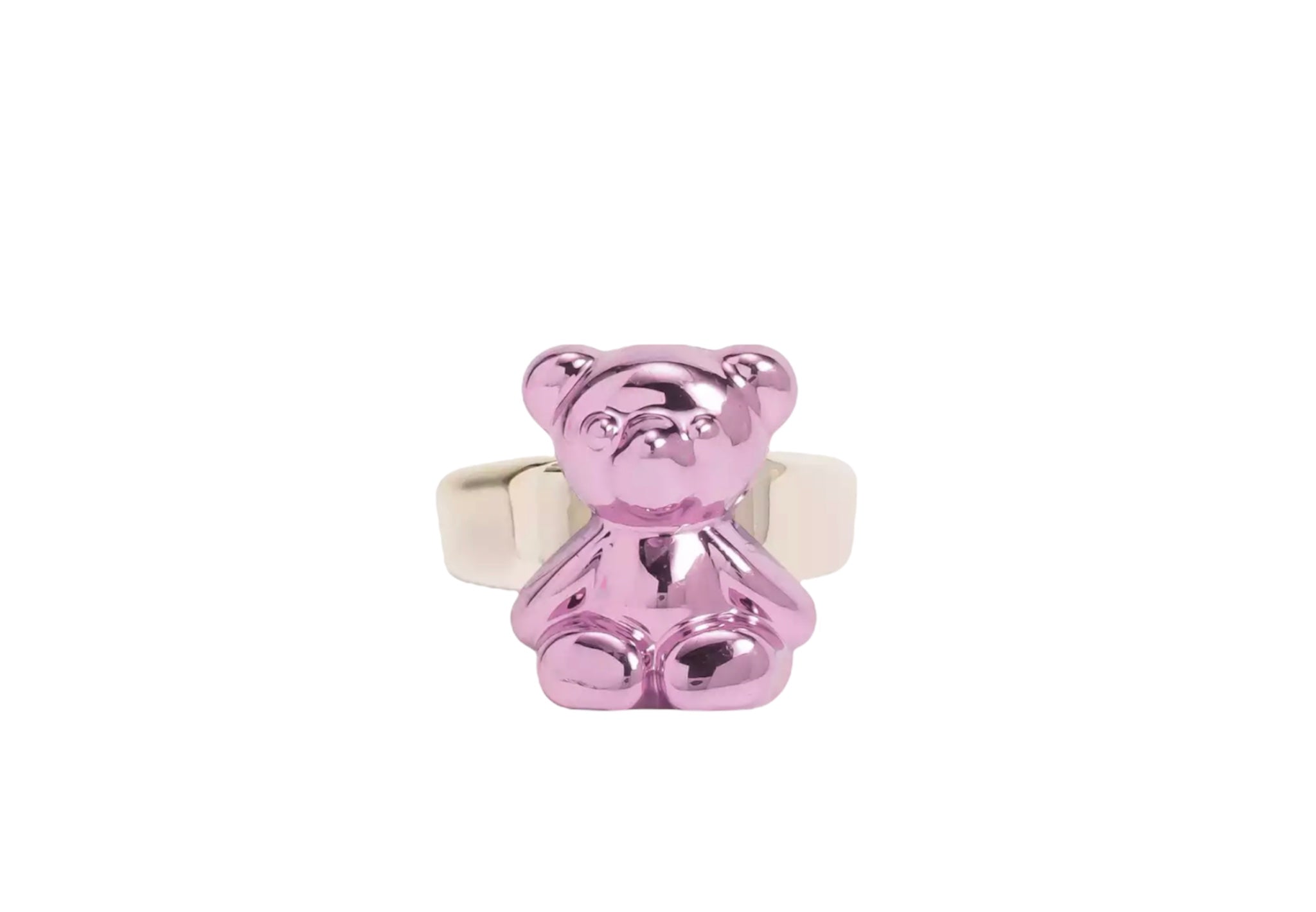 Anello resina metallizzato orsacchiotto teddy