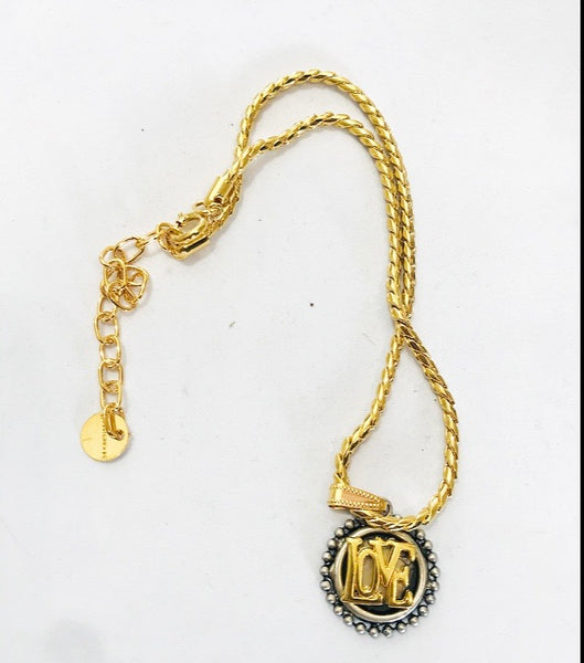 Collana botteguccia Love medaglia piccola