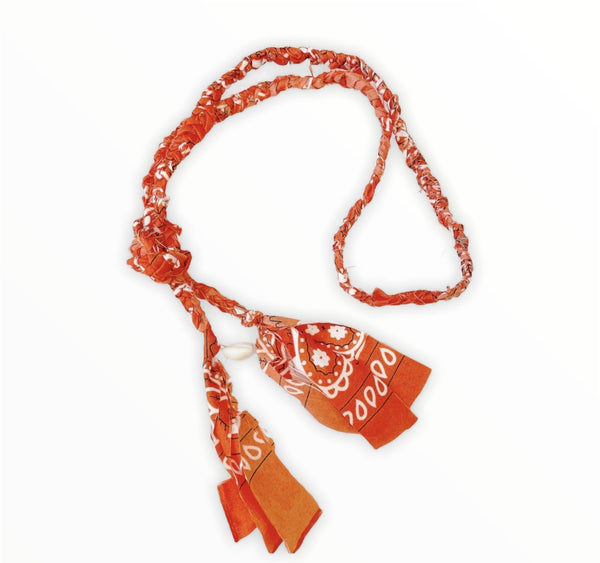 Collana cintura bandana  con conchiglia vari colori