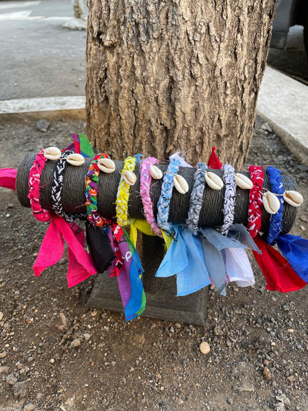 Bracciale cavigliera bandana treccia