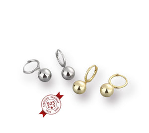 Mono orecchino sfera argento 925