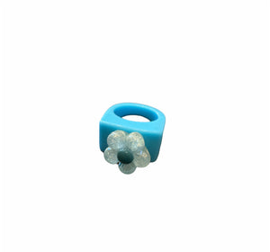 Anello resina fiore l’anello sceglie dove andare