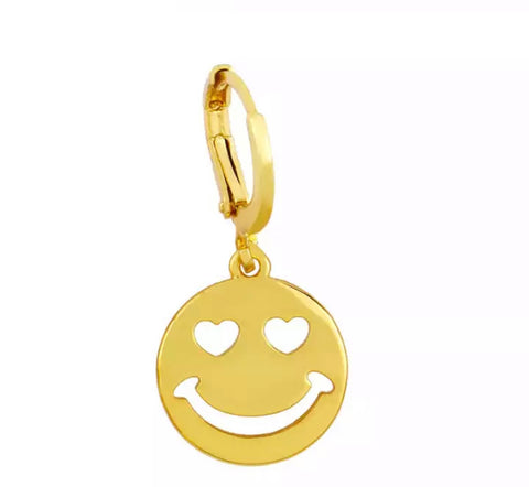 Mono orecchino smile occhi cuore