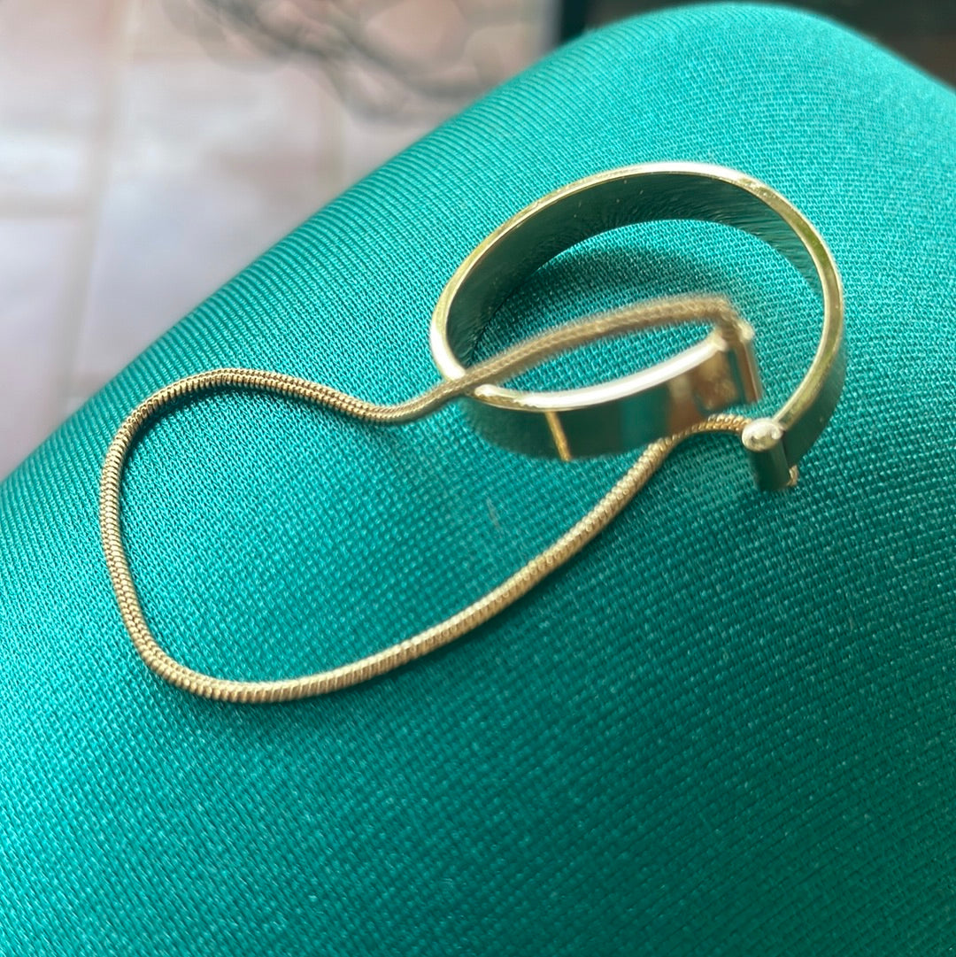 Earcuff anello e catenina