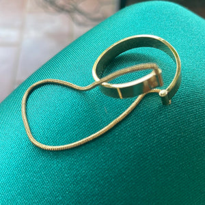 Earcuff anello e catenina