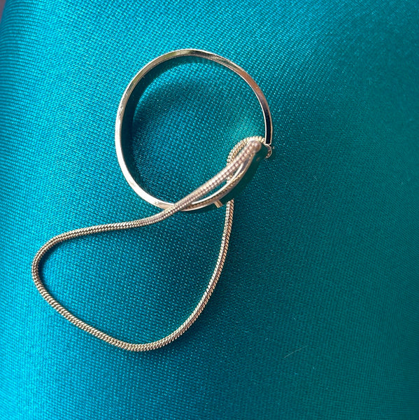 Earcuff anello e catenina