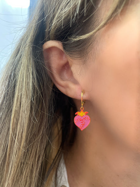 Mono orecchino principessa glam cuore sacro Holy Heart