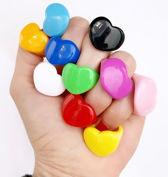 Anello in resina cuore l’anello che sceglie dove deve andare