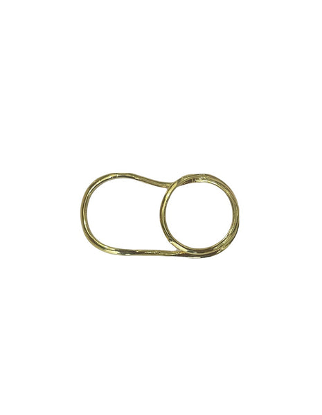 Anello doppio dito due varianti colore  Double face argento 925