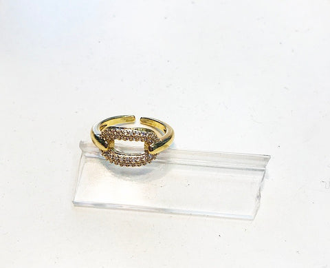 Anello regolabile Chain  ovale