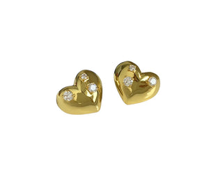 Coppia orecchini Bubbles argento 925 cuore Baloon crystal lobo