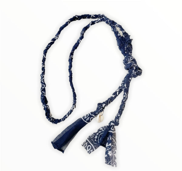 Collana cintura bandana  con conchiglia vari colori