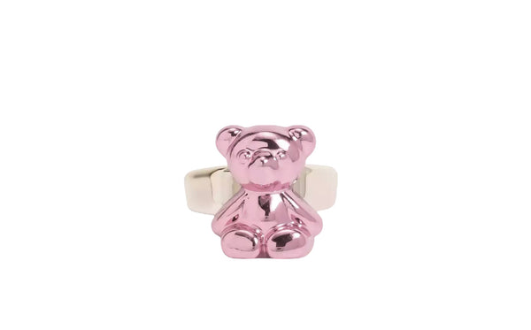 Anello resina metallizzato orsacchiotto teddy