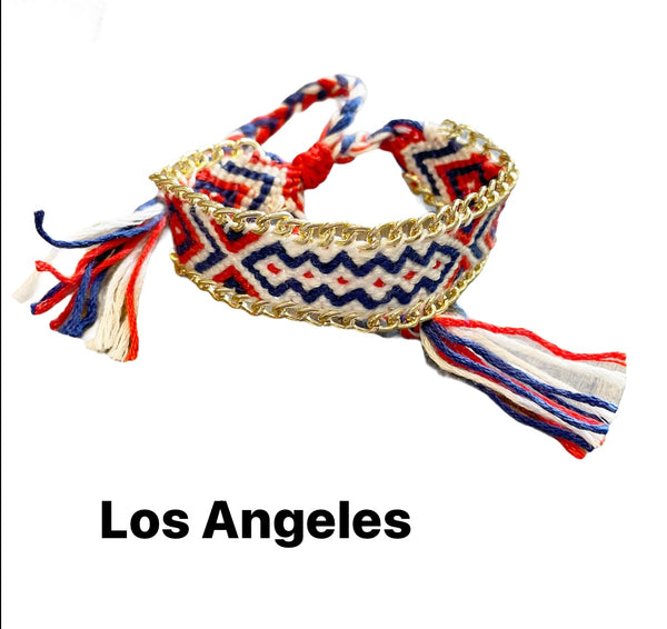 Bracciale cavigliera friendship con catena groumette