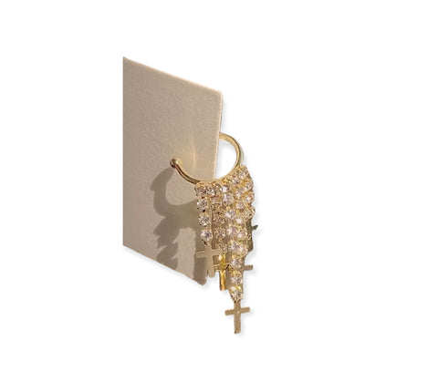 Mono earcuff crystal tennis  e croci