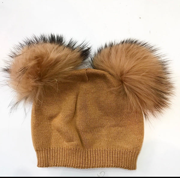 Cappello doppio Ponpon