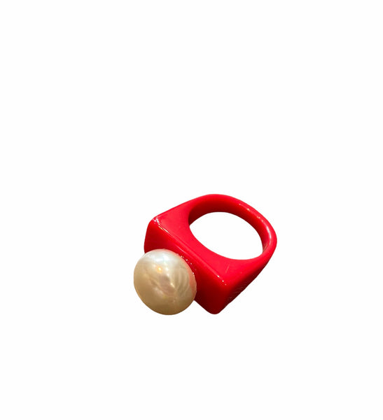 Anello resina perla l’anello sceglie dove andare