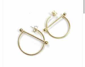 Mono orecchino kourt hoops 4 cm botteguccia