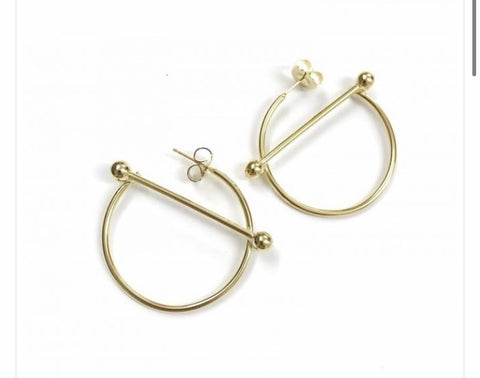 Mono orecchino kourt hoops 4 cm botteguccia