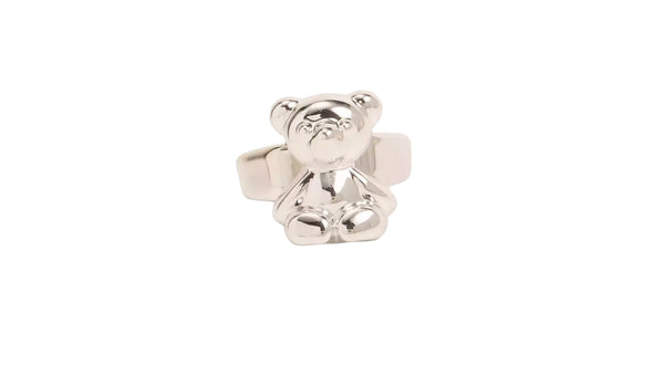 Anello resina metallizzato orsacchiotto teddy