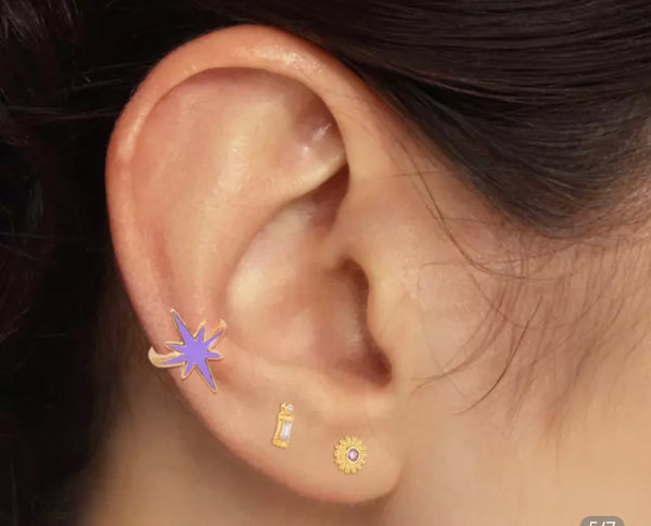 Mono earcuff stella boreale argento 925