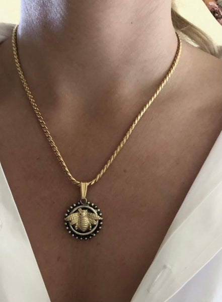Collana botteguccia elefante medaglia piccola
