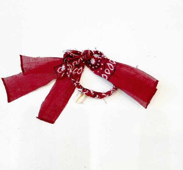 Bracciale cavigliera bandana treccia