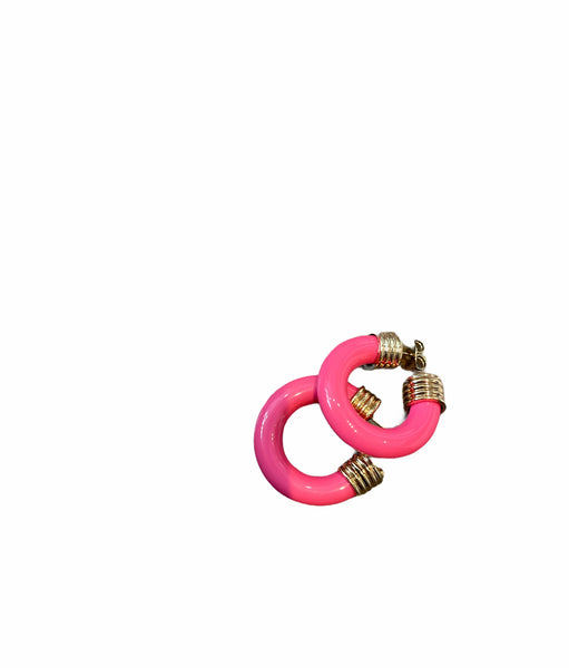 Mono orecchino hoops resina botteguccia 2,5 cm