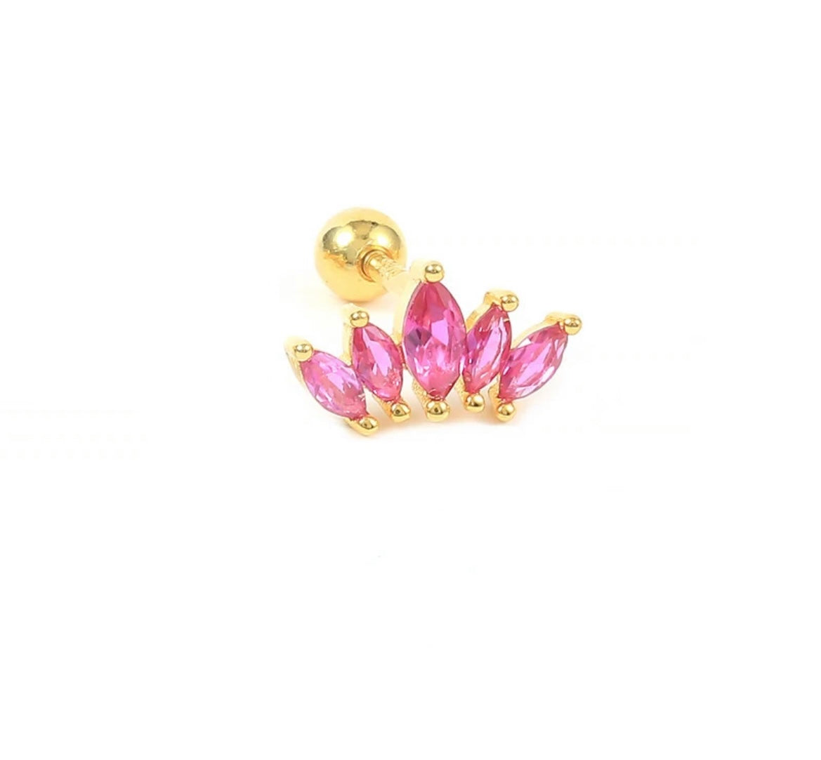 Mono piercing orecchino argento 925