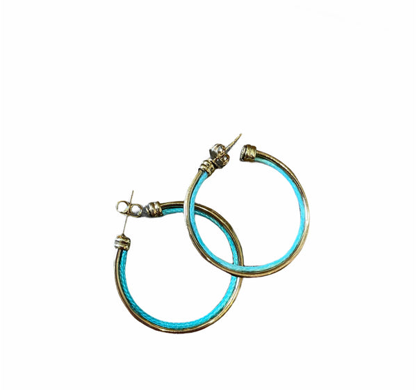 Mono Orecchino Wire  Hoops botteguccia 3 cm