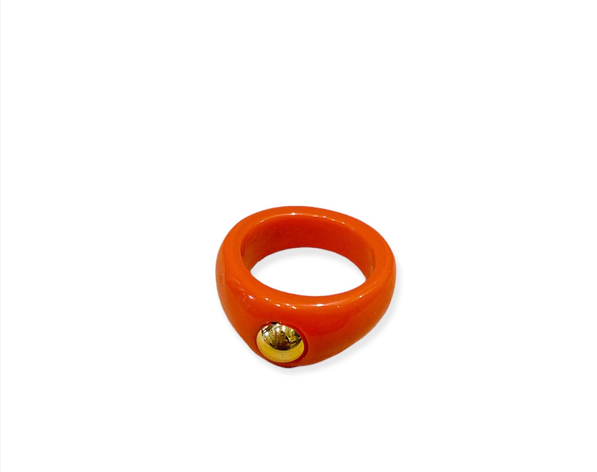 Anello resina borchia