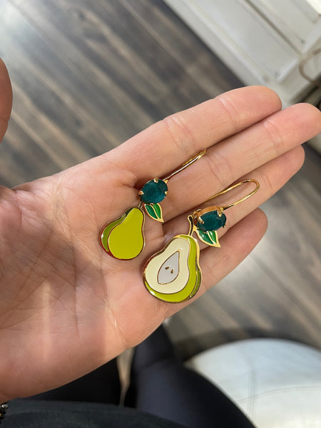 Coppia orecchini frutta principessa glam