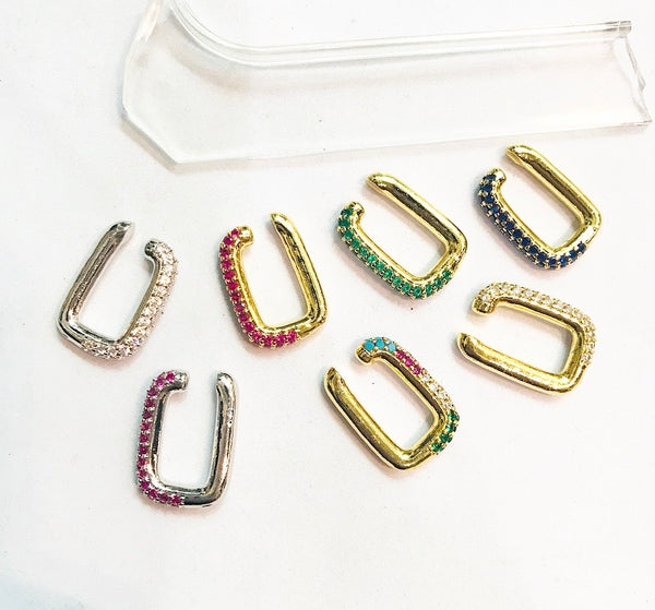 Earcuff orecchino no buco ovale