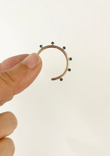 Mono orecchino sfere 3d smaltate