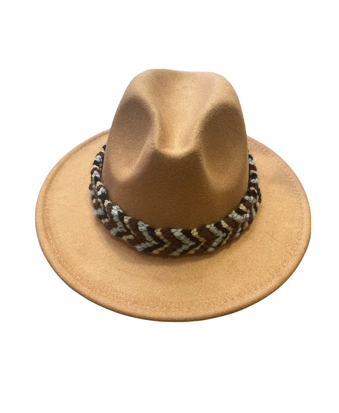 Cappello  Fedora Double face interno maculato vari colori con fascia accessorio estraibile
