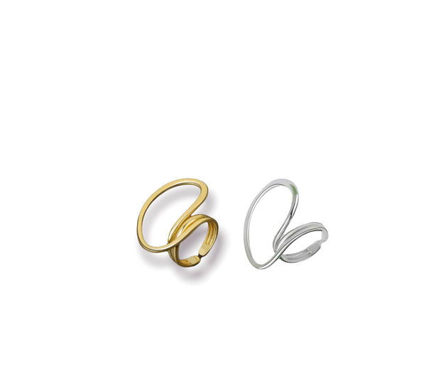 Anello regolabile argento 925 cerchio grande