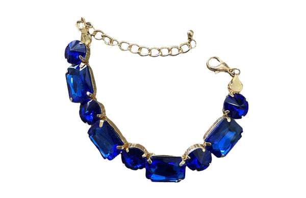 Bracciale vari colori crystal maxi bling bling tennis un filo