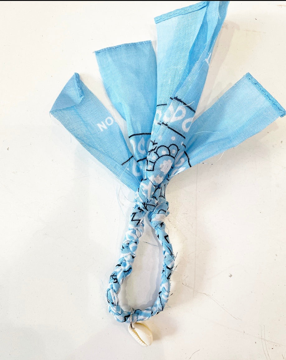 Bracciale cavigliera bandana treccia