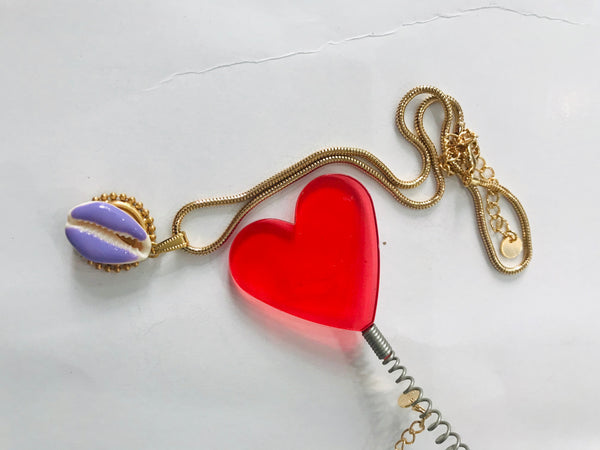 Collana botteguccia catena snake con conchiglia