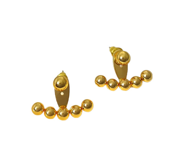 Mono orecchino sfere argento 925