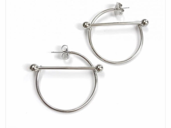 Mono orecchino kourt hoops 4 cm botteguccia