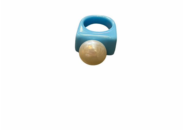 Anello resina perla l’anello sceglie dove andare
