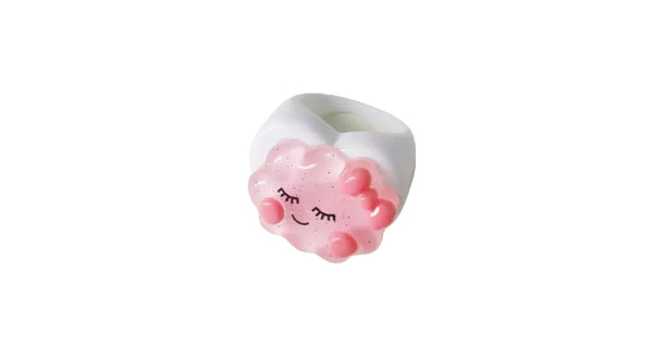 Anello resina cuore con nuvoletta